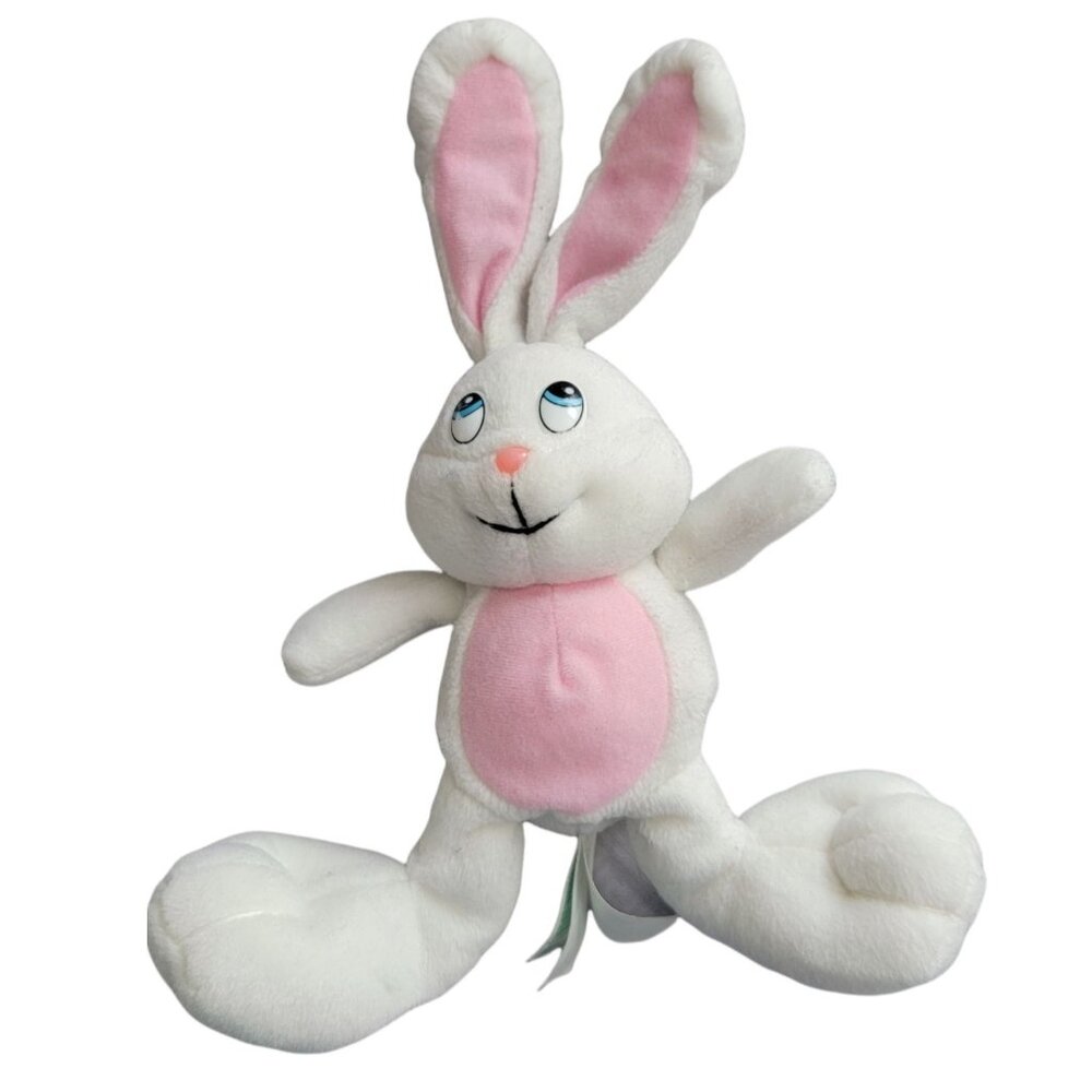 Vintage 90s Easter Bunny 10 in Plush Rabbit Spring Stuffed Animal Trendmasters